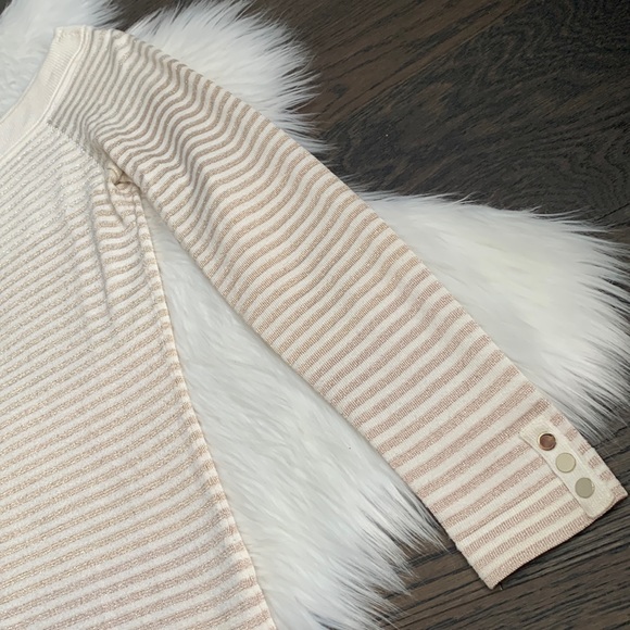 WHBM Wide Collar Ombré Sparkle & Shimmer Sweater - Picture 6 of 9